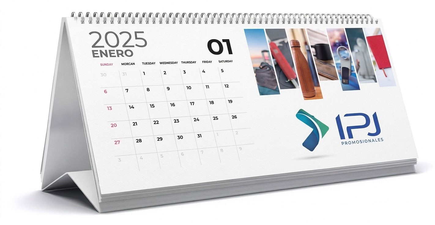 Calendario de escritorio con espiral