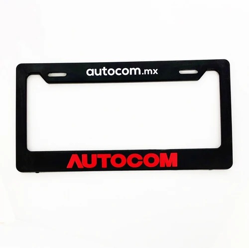 PORTA PLACA PLÁSTICO LISO