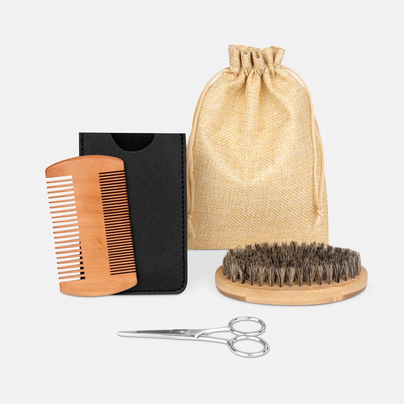 Set De Cuidado Para Barba Mivor